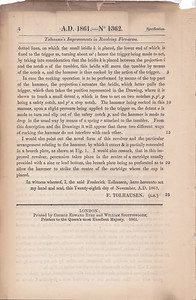 Javelle British Patent no. 1362 from 1861