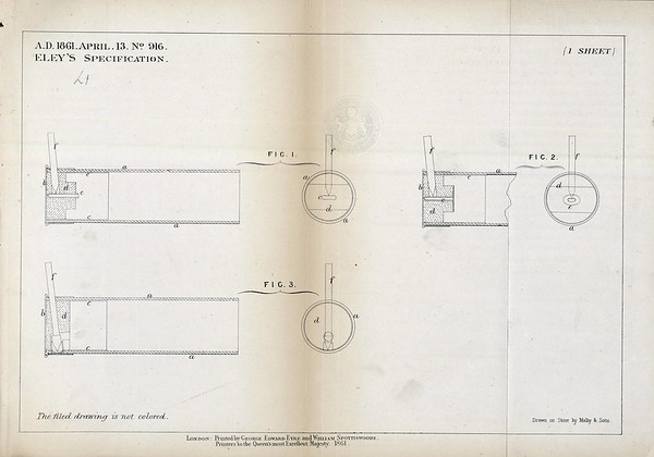 Drawing from William Thomas Eley's 1861 patent